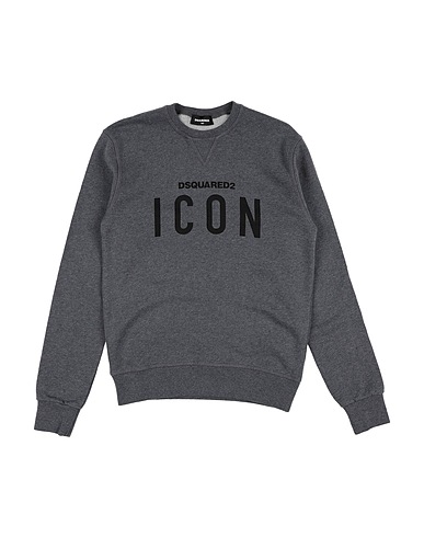 DSQUARED2 Sweatshirt Grey 100% Cotton, Elastane