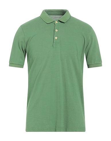 ORIGINAL VINTAGE STYLE Polo shirt Green 100% Cotton