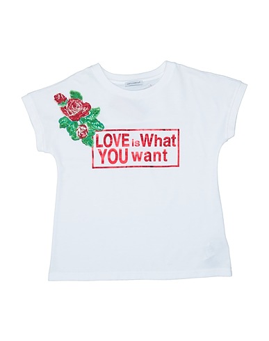 DOLCE&GABBANA T-shirt White 100% Cotton, Polyester, Viscose, Polyamide, Metallic Polyester