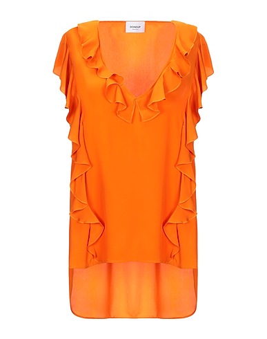 DONDUP Top Orange 75% Acetate, 25% Silk