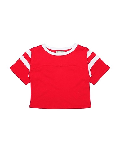 TWINSET T-shirt Red 95% Cotton, 5% Elastane