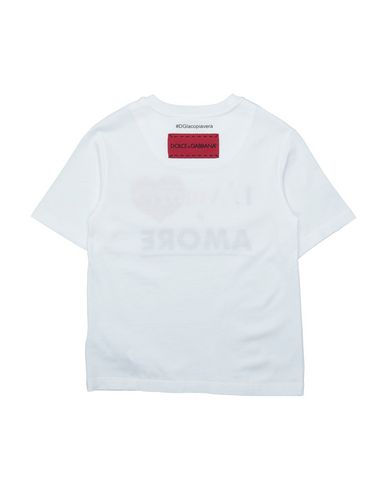 Shop Dolce & Gabbana Toddler Girl T-shirt White Size 6 Cotton