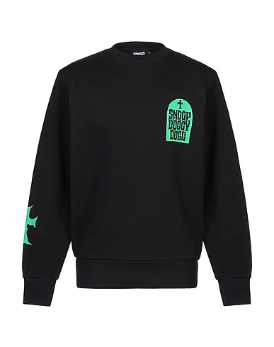 SSS WORLD CORP. Sweatshirt Schwarz 100% Baumwolle