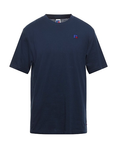 RUSSELL ATHLETIC Basic T-Shirt Midnight blue 100% Cotton