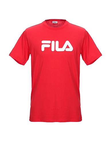 FILA T-shirt Rosso 100% Cotone