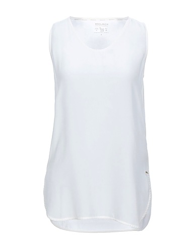 WOOLRICH Top Bianco 50% Cotone, 50% Modal, Seta