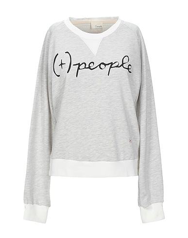 (+) PEOPLE Sweatshirt Light grey 100% Cotton