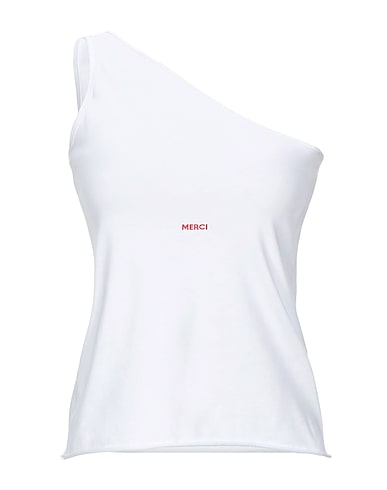 MERCI ITALIA Top Bianco 100% Cotone