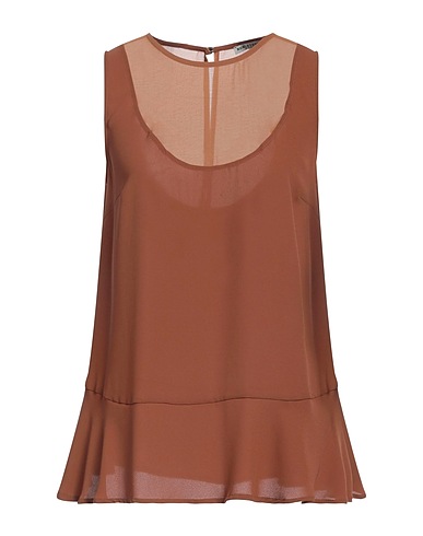 RUE•8ISQUIT Top Cuoio 100% Poliestere