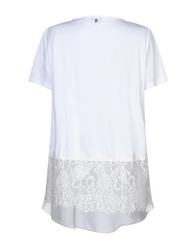 Shop Dondup Woman T-shirt White Size S Polyester