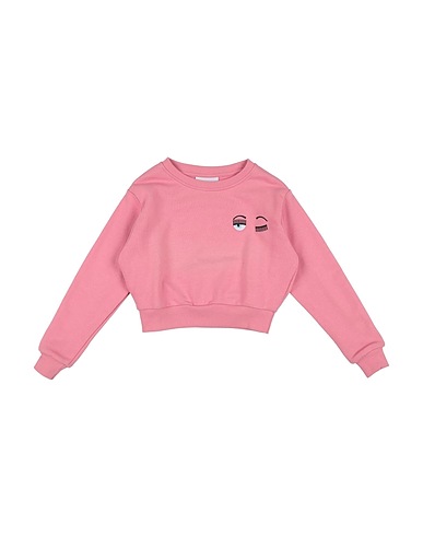CHIARA FERRAGNI Felpa Rosa 100% Cotone
