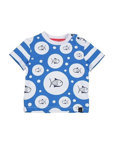 DANIELE ALESSANDRINI T-shirt Bleu 95% Coton, 5% Élasthanne