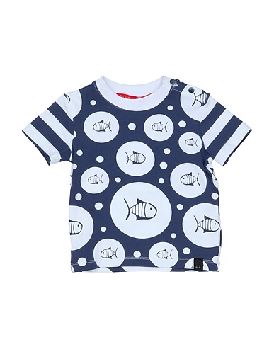 DANIELE ALESSANDRINI T-shirt Midnight blue 95% Cotton, 5% Elastane