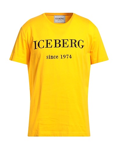 ICEBERG T-shirt Giallo 100% Cotone, Poliestere