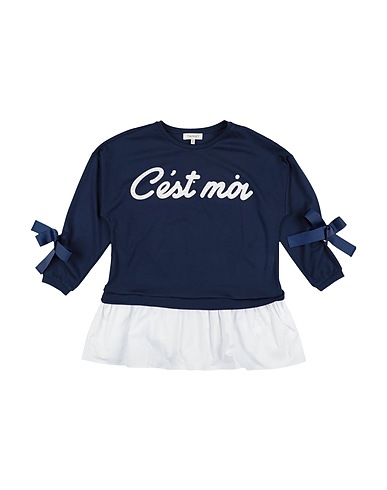 TWINSET T-shirt Blue 68% Viscose, 27% Polyamide, 5% Elastane