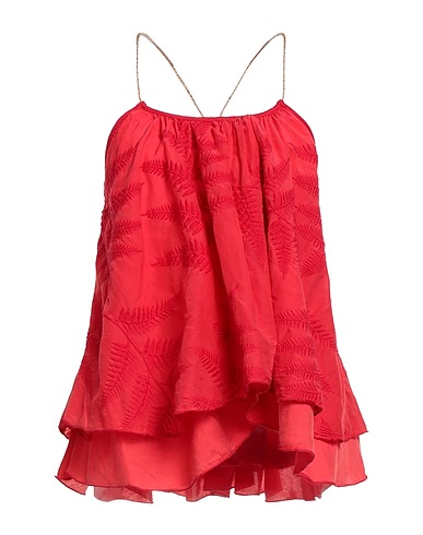 MÊME ROAD Camisole Red 92% Cotton, 8% Silk