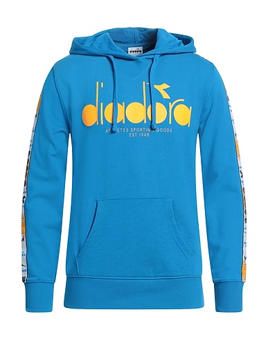 DIADORA Felpa Azzurro 100% Cotone