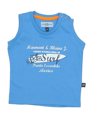HARMONT & BLAINE T-shirt Pastel blue 100% Cotton