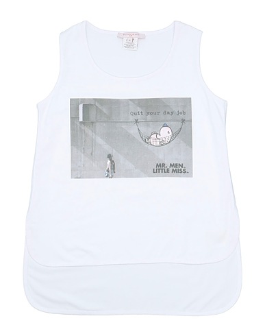 SILVIAN HEACH Tank top White 95% Cotton, 5% Elastane