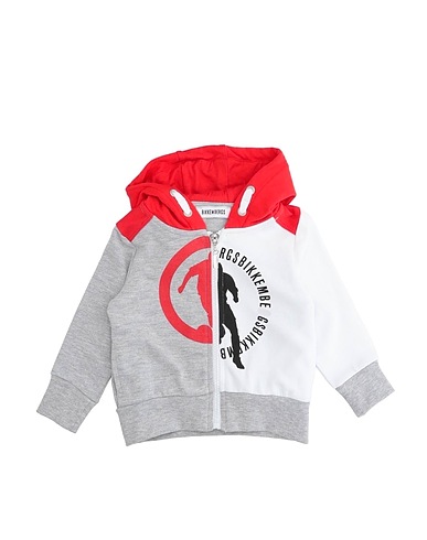 BIKKEMBERGS Sweat-shirt Gris clair 70% Coton, 30% Polyester