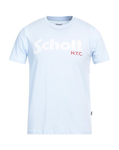 SCHOTT N.Y.C. T-shirt Sky blue 100% Cotton
