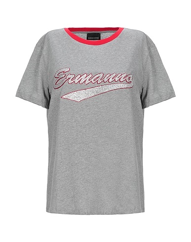 ERMANNO DI ERMANNO SCERVINO T-shirt Grey 100% Cotton, Elastane
