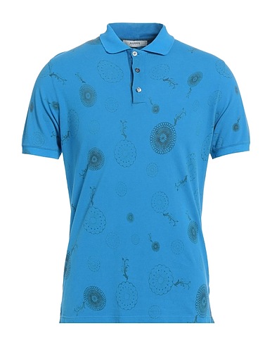 ALPHA STUDIO Polo Azzurro 100% Cotone