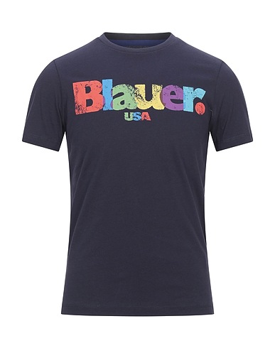 BLAUER. T-shirt Midnight blue 100% Cotton