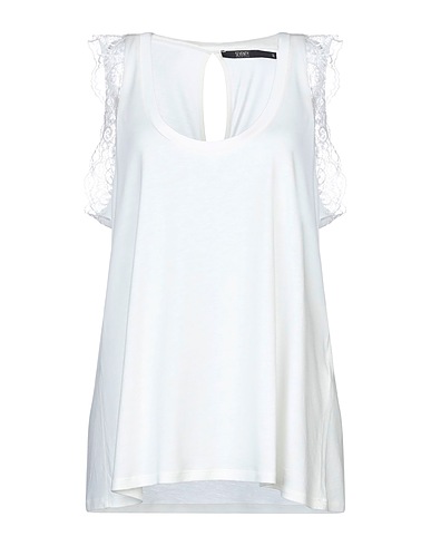 SEVENTY VENEZIA Top White 67% Lyocell, 33% Cotton, Polyamide