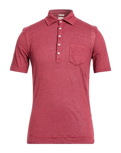 MASSIMO ALBA Polo shirt Brick 100% Linen