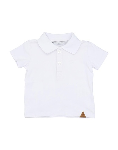 DANIELE ALESSANDRINI Polo shirt White 95% Cotton, 5% Elastane