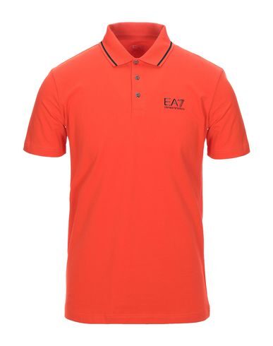 Ea7 Polo Shirts In Orange