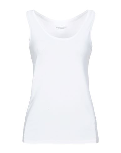 Majestic Basic Soft Touch Scoop-neck Tank In White