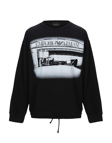 EMPORIO ARMANI Sweatshirt Black 100% Cotton