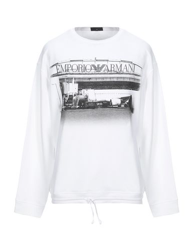 armani sweatshirt white