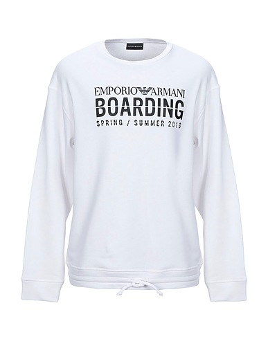 EMPORIO ARMANI Sweatshirt White 100% Cotton