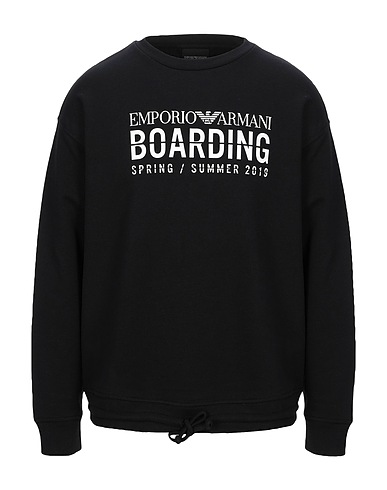EMPORIO ARMANI Sweatshirt Black 100% Cotton