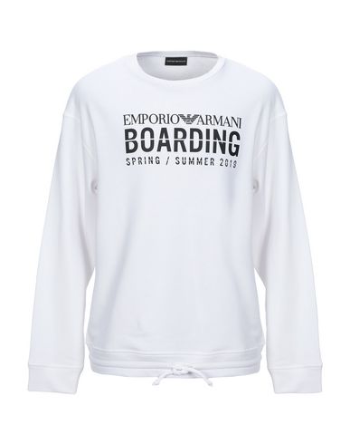 Emporio Armani Sweatshirts In White