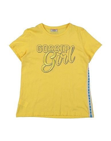 PINKO UP T-shirt Giallo 100% Cotone