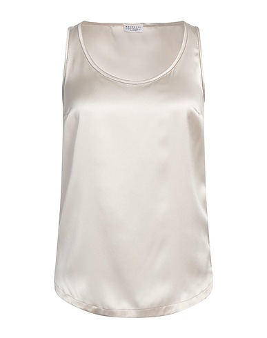 BRUNELLO CUCINELLI Top Off white 96% Silk, 4% Elastane, Brass
