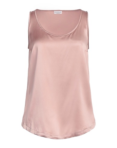 BRUNELLO CUCINELLI Top Antique rose 96% Silk, 4% Elastane, Brass