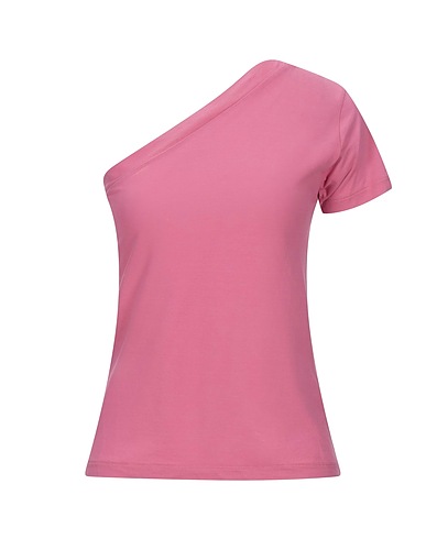 ALPHA STUDIO One-shoulder top Antique rose 100% Cotton
