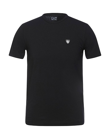 EA7 T-shirt Nero 95% Cotone, 5% Elastan