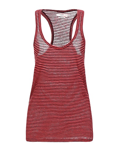 MARANT ÉTOILE Vest Red 50% Linen, 50% Cotton