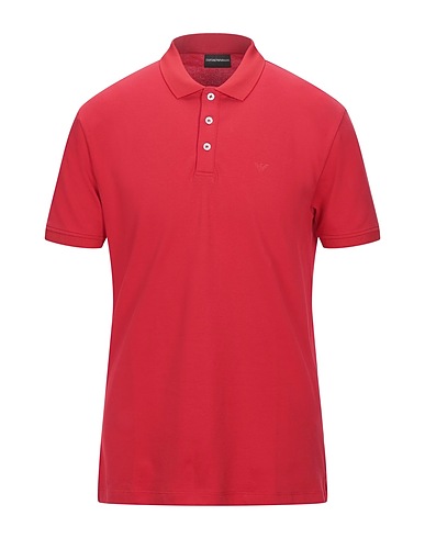 EMPORIO ARMANI Polo Rosso 96% Cotone, 4% Elastan