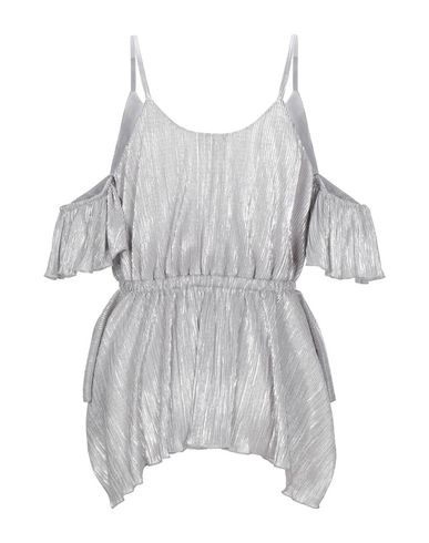 Shop Just Cavalli Woman Top Light Grey Size 4 Polyester