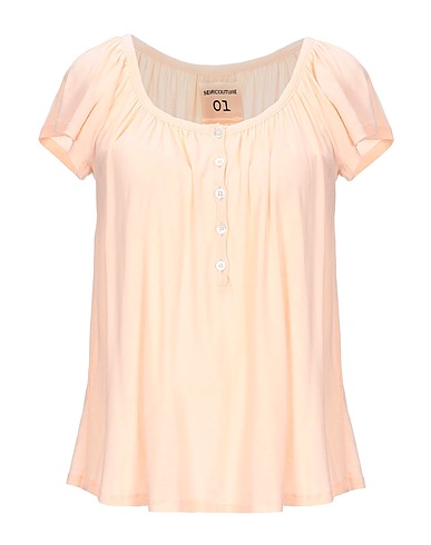 SEMICOUTURE T-shirt Salmon pink 100% Cotton
