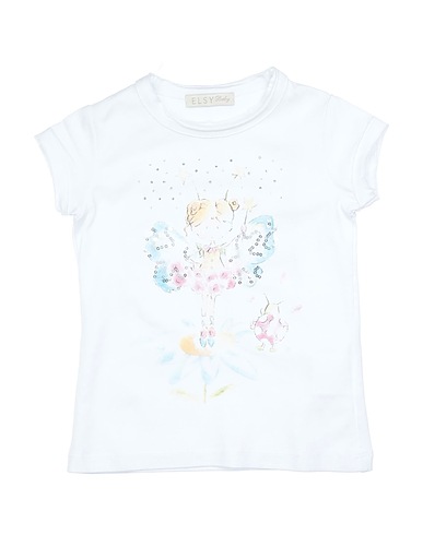ELSY T-shirt White 95% Cotton, 5% Elastane