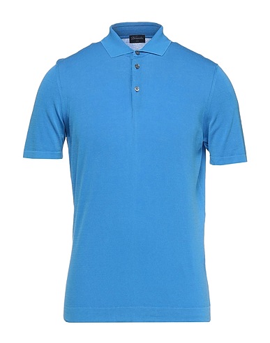 DRUMOHR Polo shirt Azure 100% Cotton
