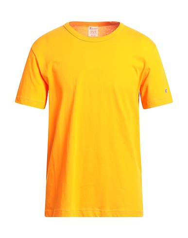 CHAMPION REVERSE WEAVE Basic T-Shirt Orange 100% Cotton